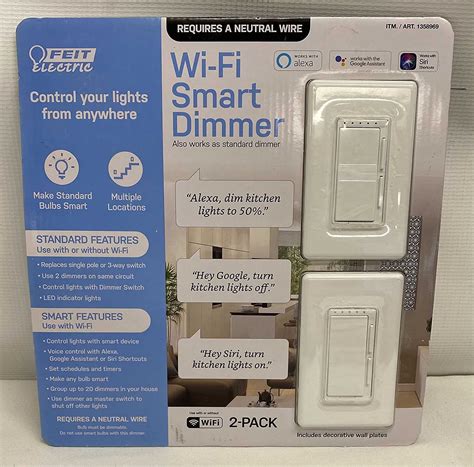 Make your home into a smart home with the Feit Electric Smart Wi-Fi Dimmer. . Home assistant feit dimmer